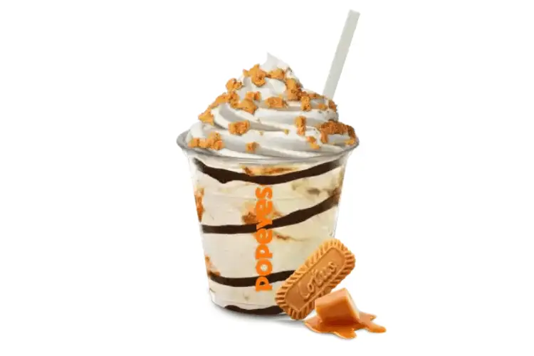 Popeyes Shakes 6 lotus premium milshake 400ml 1