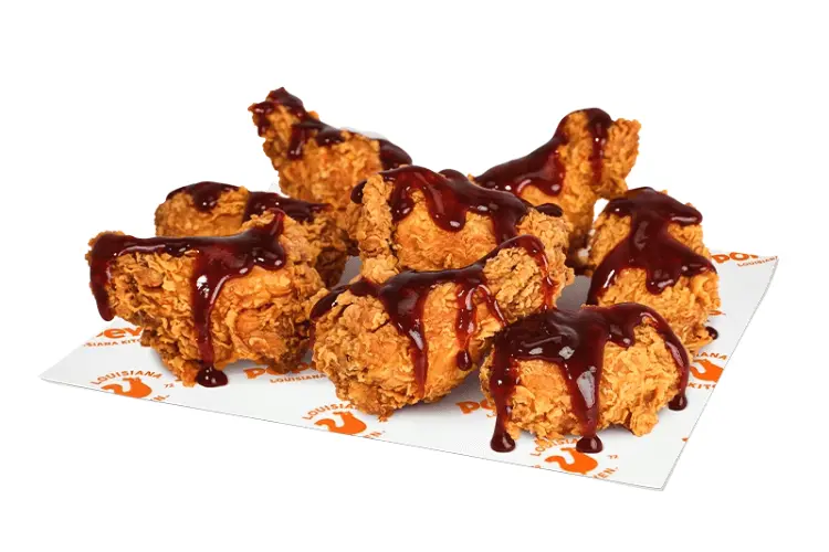 Wings Menu 6 12 pc. Louisiana BBQ Wings