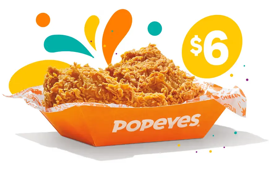 Popeyes Prices Menu USA 2025 2 Popeyes 2pc signature chicken Mardi Gras