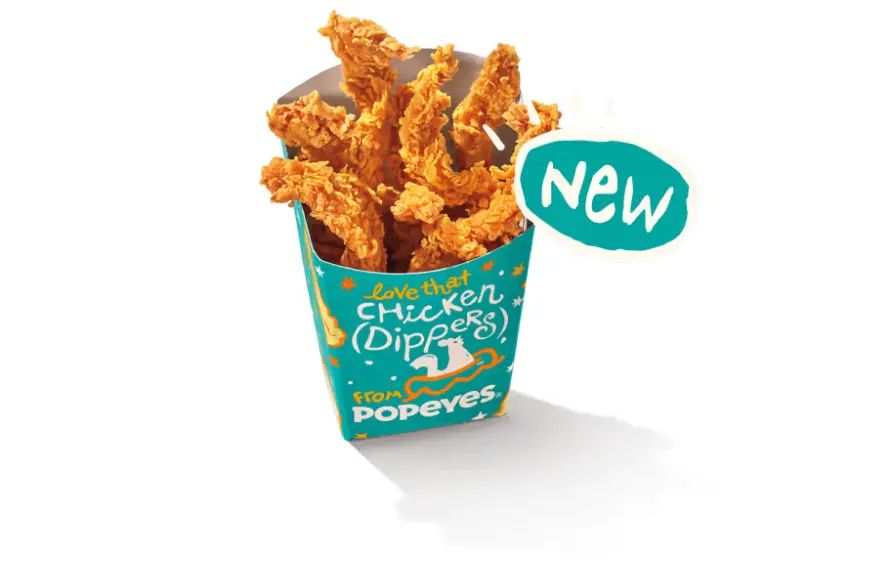Popeyes Prices Menu USA 2025 7 Popeyes new Chicken Dippers