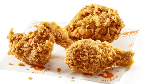 Popeyes UK Menu 2025 10 3-piece Spicy Signature Louisiana Chicken