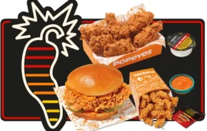 popeyes hot ones menu with prices 2025