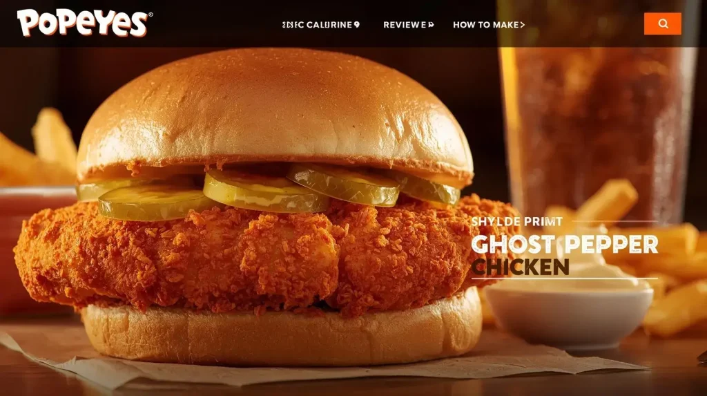 Popeyes Ghost Pepper Chicken Sandwich ,Price, Rating, Review, How to Make 