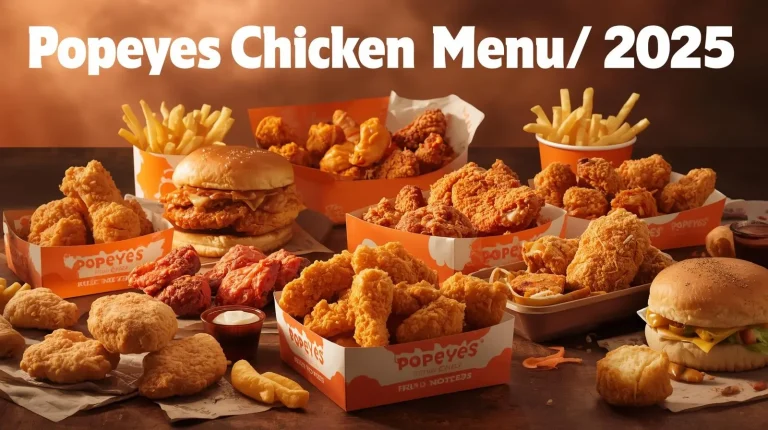 popeyes chicken menu