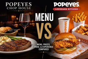 Popeyes Chop House Menu vs Popeyes Louisiana Kitchen