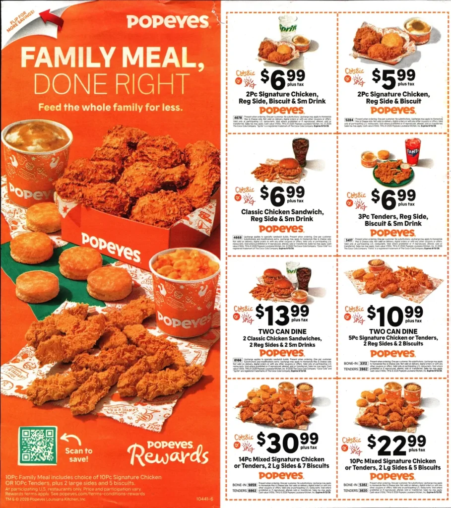 Popeyes Coupons USA 1 Popeyes Latest Coupons